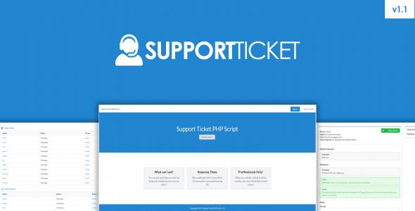 Support Ticket PHP Script